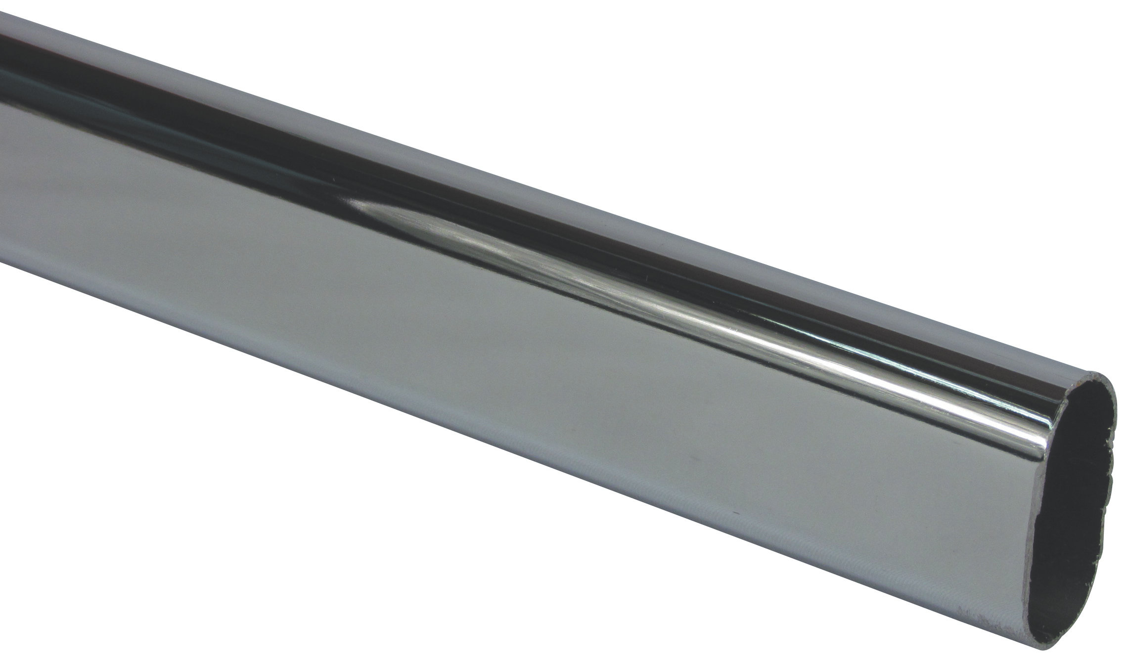 Tubes & Fittings Chrome Oval Pipe Light & Heavy Hardware Item Premium Hardware for Door Cabinet Window Furniture and Interior Use